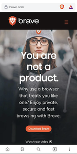 Brave Browser (Nightly) - Image screenshot of android app