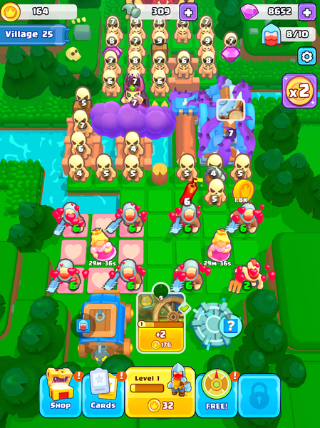 Brave Merge - Battle & Defense - Gameplay image of android game