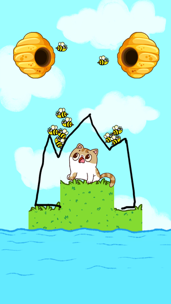 Cat Rescue: Draw To Save - Gameplay image of android game