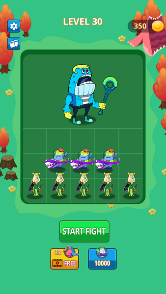 Merge Master: Monster Battle - Gameplay image of android game