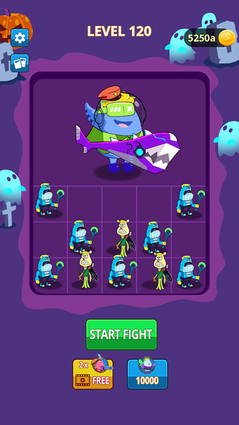 Merge Master: Monster Battle - Gameplay image of android game