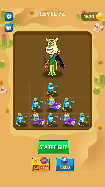 Merge Master: Monster Battle - Gameplay image of android game