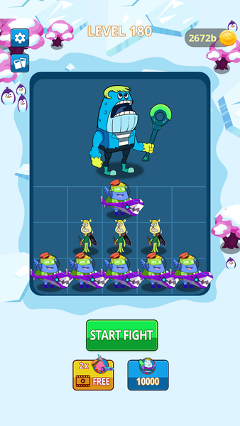 Merge Master: Monster Battle - Gameplay image of android game