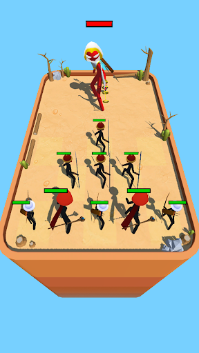 Merge Black Stickman - Gameplay image of android game