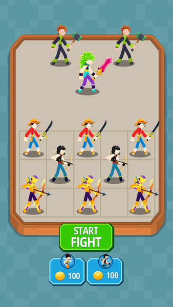 Stickman Warriors - Merge Hero - عکس بازی موبایلی اندروید