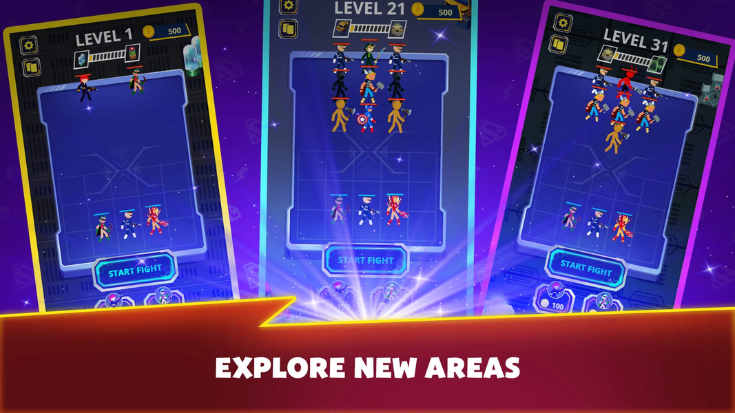 Merge Master : Legend Stickman - Gameplay image of android game