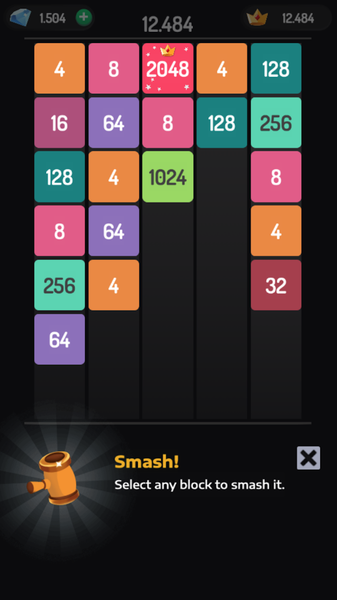 Merge Block - Number Game - Gameplay image of android game