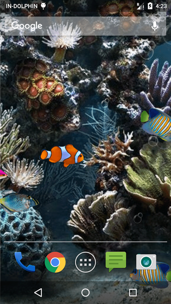 Fish Aquarium Live Wallpaper - Image screenshot of android app