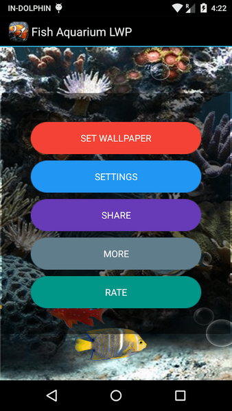 Fish Aquarium Live Wallpaper - Image screenshot of android app