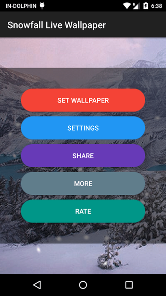 Snowfall Live Wallpaper - عکس برنامه موبایلی اندروید