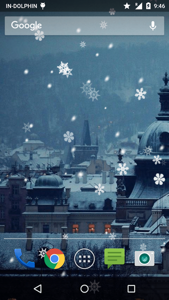 Snowflakes Live Wallpaper - Image screenshot of android app