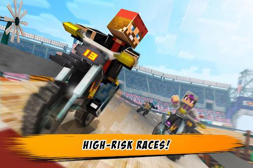 Dirtbike Survival Block Motos - Gameplay image of android game
