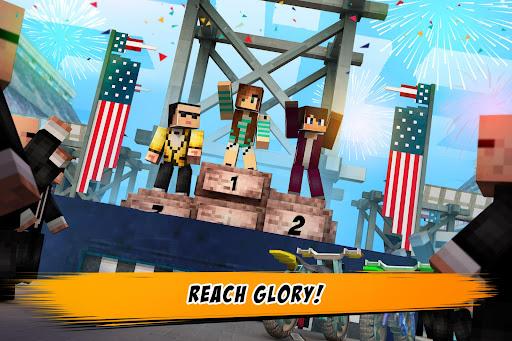 Dirtbike Survival Block Motos - Gameplay image of android game