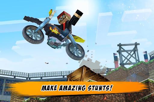 Dirtbike Survival Block Motos - Gameplay image of android game