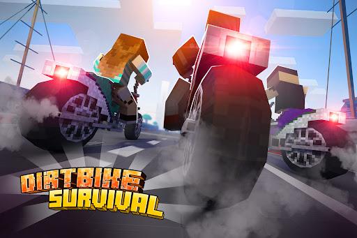 Dirtbike Survival Block Motos - Gameplay image of android game