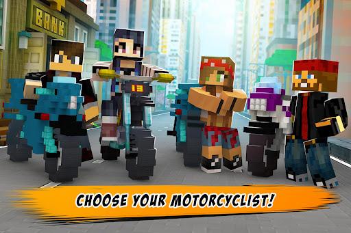 Dirtbike Survival Block Motos – مسابقه موتورسواری با لگوها - Gameplay image of android game