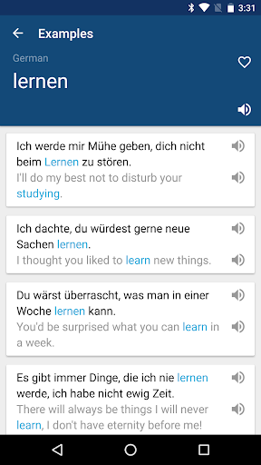 German English Dictionary - عکس برنامه موبایلی اندروید