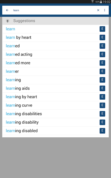 Hindi English Dictionary - عکس برنامه موبایلی اندروید