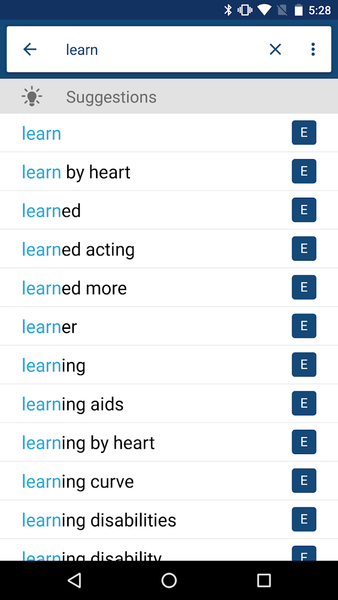 Hindi English Dictionary - Image screenshot of android app