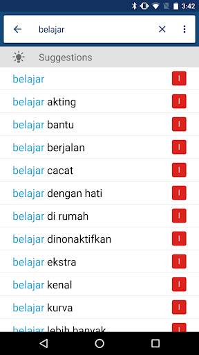 Indonesian English Dictionary - Image screenshot of android app