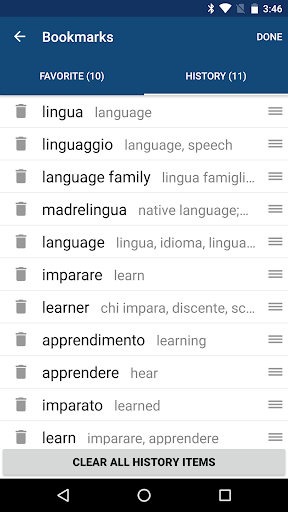 Italian English Dictionary - Image screenshot of android app