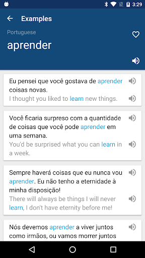 Portuguese English Dictionary - Image screenshot of android app