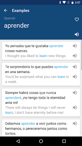 Spanish English Dictionary - عکس برنامه موبایلی اندروید