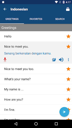 Learn Bahasa Indonesian - عکس برنامه موبایلی اندروید