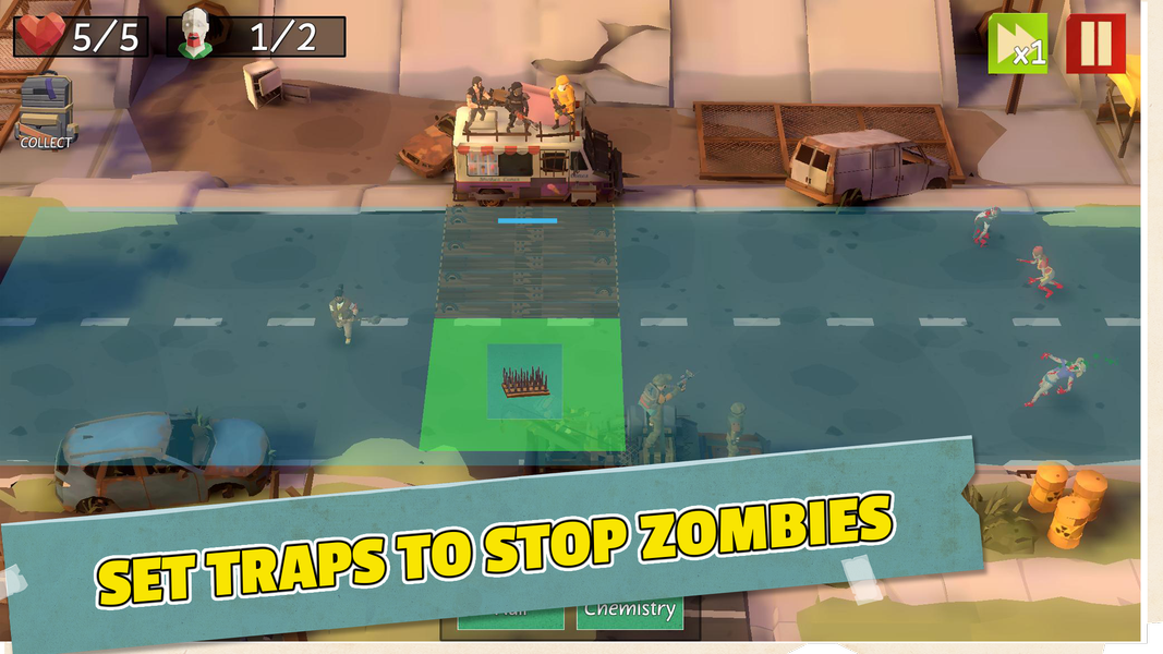 Defensive Tactics: Zombie Apoc - Gameplay image of android game
