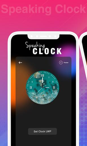 Speaking Clock Live Wallpaper - عکس برنامه موبایلی اندروید