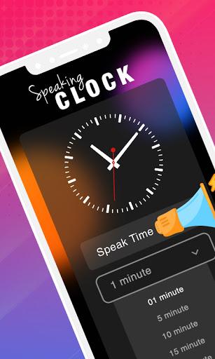 Speaking Clock Live Wallpaper - Image screenshot of android app