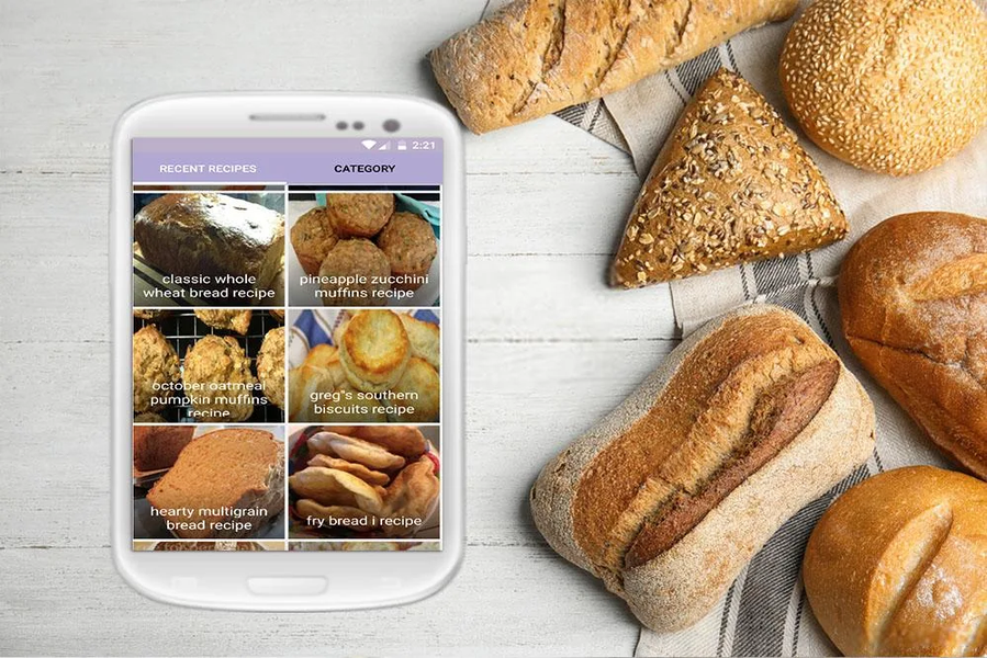 Easy Bread Recipes - Image screenshot of android app