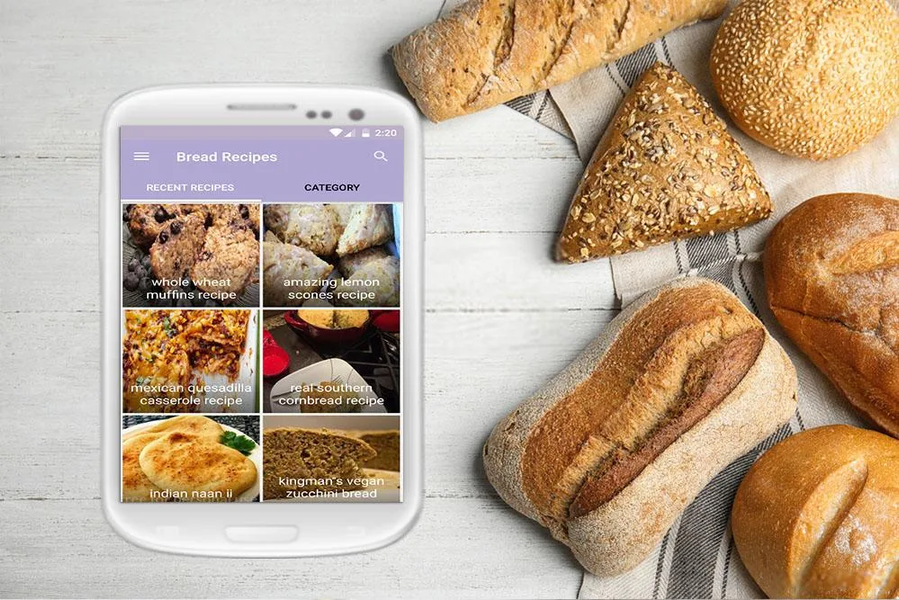 Easy Bread Recipes - Image screenshot of android app