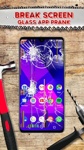 Break Screen Glass App Prank - عکس برنامه موبایلی اندروید