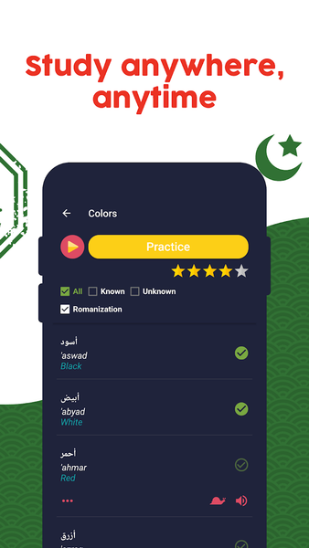 Learn Arabic - Beginners - عکس برنامه موبایلی اندروید