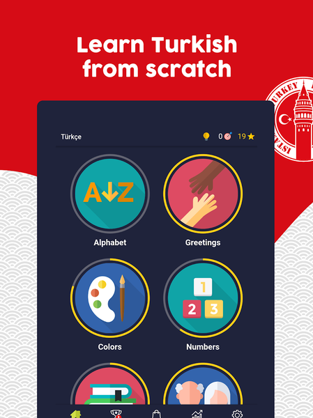Learn Turkish - Beginners - عکس برنامه موبایلی اندروید