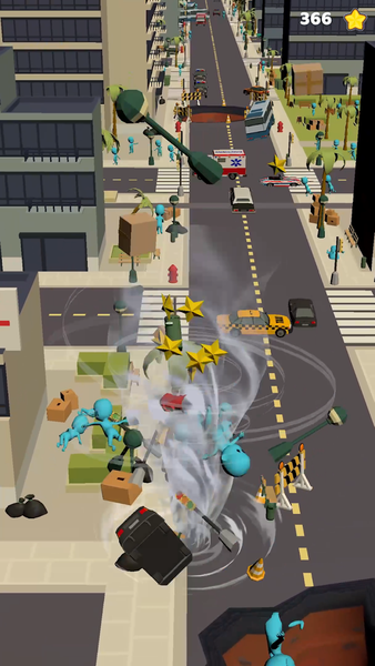 Tornado Run 3D - Gameplay image of android game