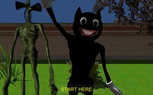 Angry Cartoon Cat Night Siren Head Versus - عکس بازی موبایلی اندروید