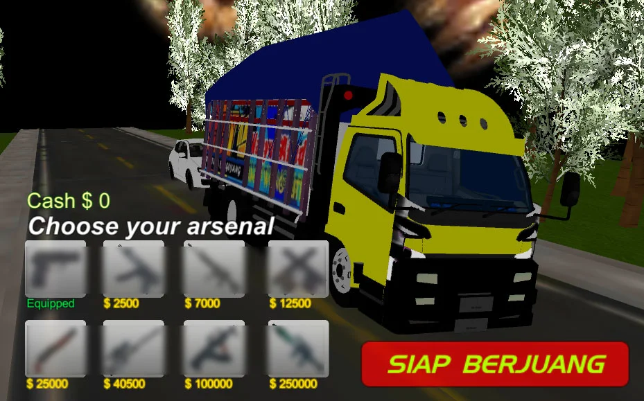 Truck Oleng Convoy Simulator 2 - Gameplay image of android game