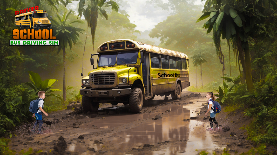 Driver School Bus Driving Sim - عکس بازی موبایلی اندروید