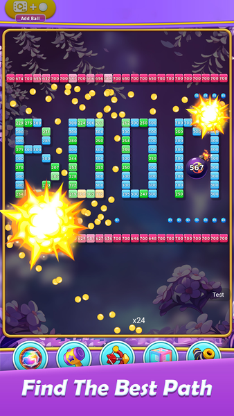 Bricks Ball Journey - Gameplay image of android game