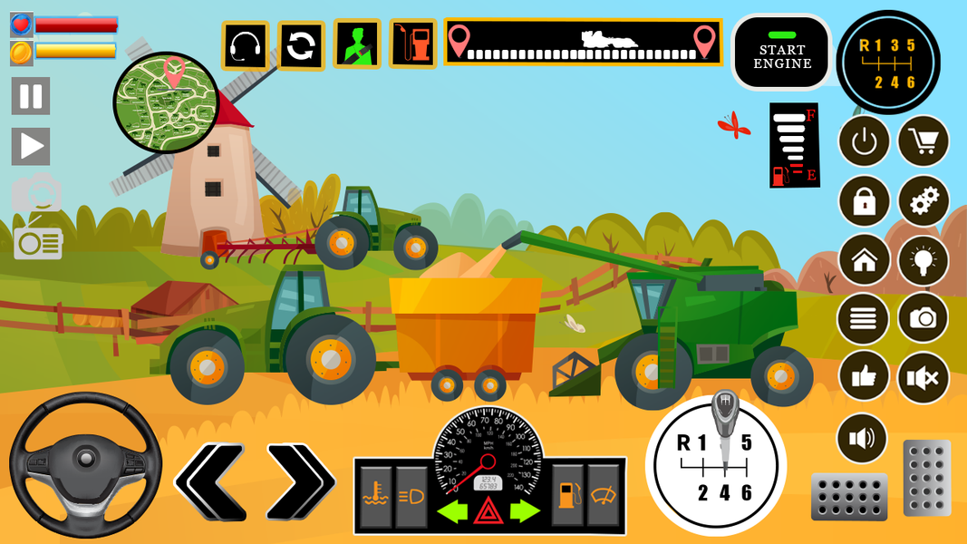 Farm Tractors Dinosaurs Games - Gameplay image of android game