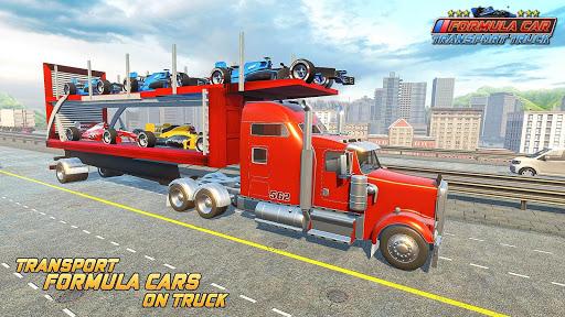 Formula Car Transporter Truck - Gameplay image of android game
