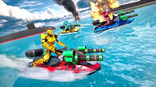 Jet Ski Robot Game: Submarine Robot Transformation - عکس بازی موبایلی اندروید