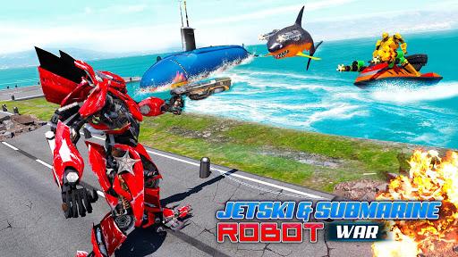 Jet Ski Robot Game: Submarine Robot Transformation - عکس بازی موبایلی اندروید
