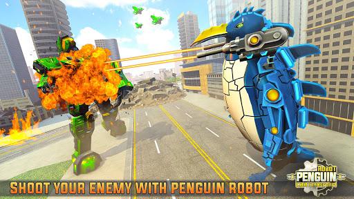 Penguin Robot Car War Game - Gameplay image of android game