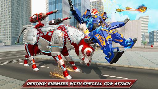 Cow Robot Car Games: Robot Transformation Games - Image screenshot of android app