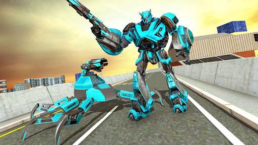 Coin Robot Car Transform: War Robot games - Gameplay image of android game
