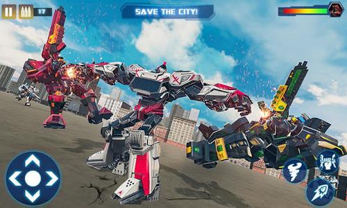 Tornado Robot Car Transform: Hurricane Robot Games - Gameplay image of android game