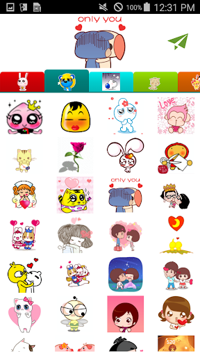 Animated Love Stickers - عکس برنامه موبایلی اندروید